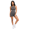 Round Neck Backless Bodysuit