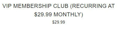 VIP Membership